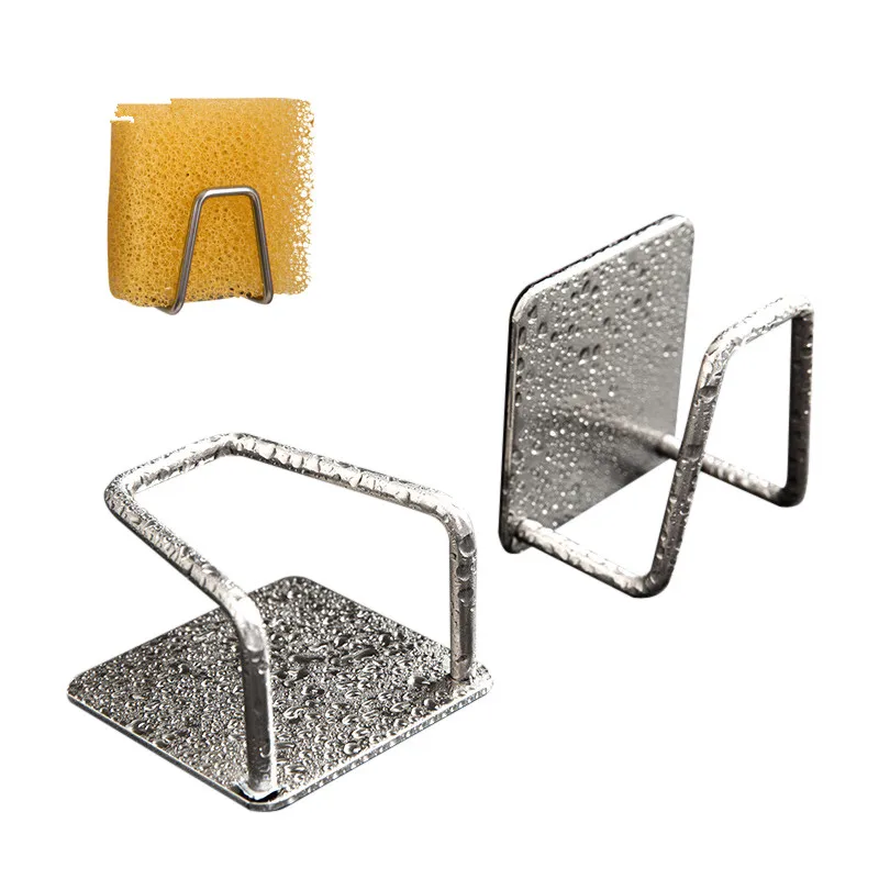 XZJJA حوض الفولاذ المقاوم للصدأ الإسفنج حامل الصابون استنزاف تخزين الرف المطبخ الحمام اكسسوارات متفرقات المنظمون الرف السنانير