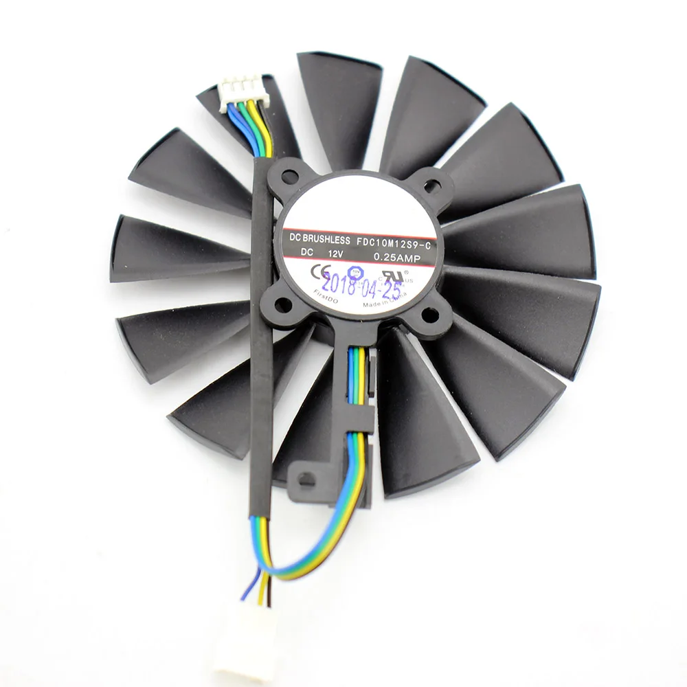 Вентилятор VGA для ASUS STRIX DUAL RX 580 O4G RX580 O8G Gaming охлаждающий вентилятор с 13 лопастями 2
