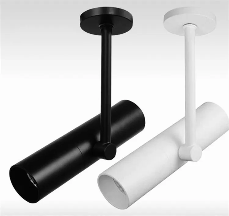 Lâmpada de Parede Lâmpada do Teto Atacado Varejo Levou Faixa Spot Light Holofotes Rastreamento Superfície Montado Preto Branco Shell 15 w Cob 7 Atacado Varejo 15 w COB LEVOU Faixa