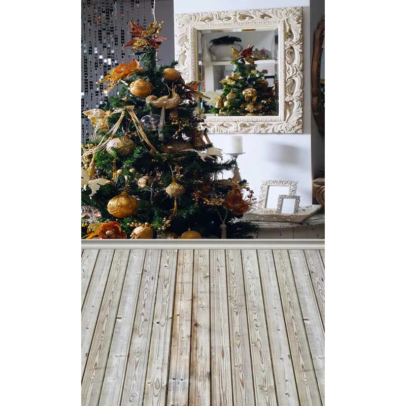 

5X8ft Thin vinyl Photography Studio Senior Vinyl Background Digital print Christmas tree Backdrops ST-418
