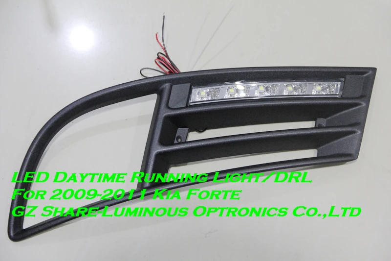 Professional! LED Daytime Running Light/LED DRL For KIA Forte/Cerato 2009 2011 Free Shippingin
