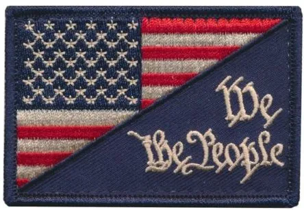 Американский флаг вышивка уплотнение Коммандо наклейки на ткань военная армия мораль крюк патч значок повязка подарок - Цвет: B