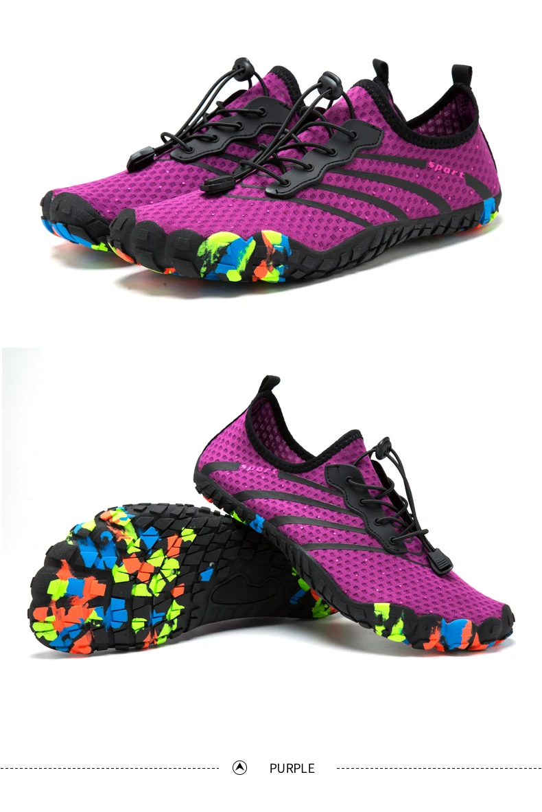 Verão do Aqua Sapatos ao ar Tênis de Água para Mulheres Casais Respirável Sapatos Homens Mulheres Quik-dry Praia Livre - 18 Sapatos de natação