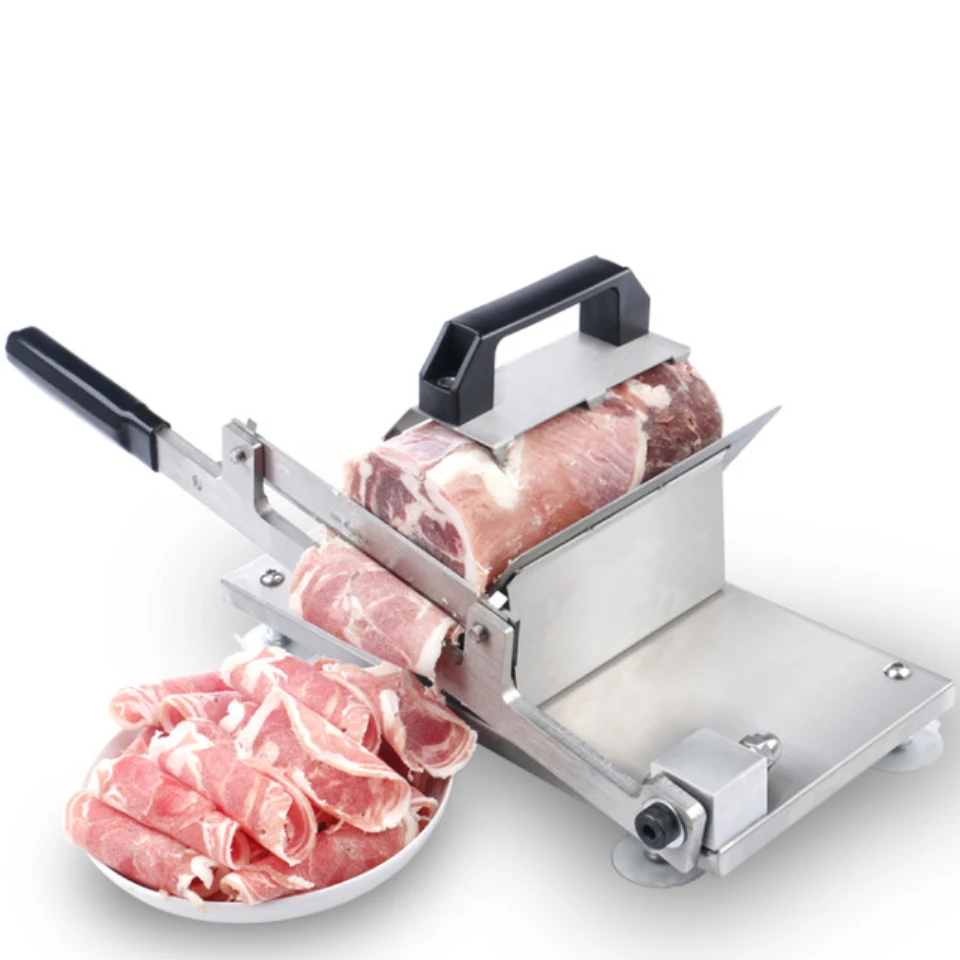 LSTACHi домой Grinder Нержавеющая сталь ручной мясорубки коммерческих баранины Roll Резки Электрический Мясо Slicer больше моделей