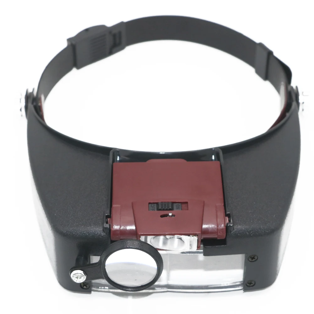 

Headband 10X Magnifier Loupe Head Magnifying Glass Lens Jewelry Watch Repair Watchmaker Magnifier with LED Light