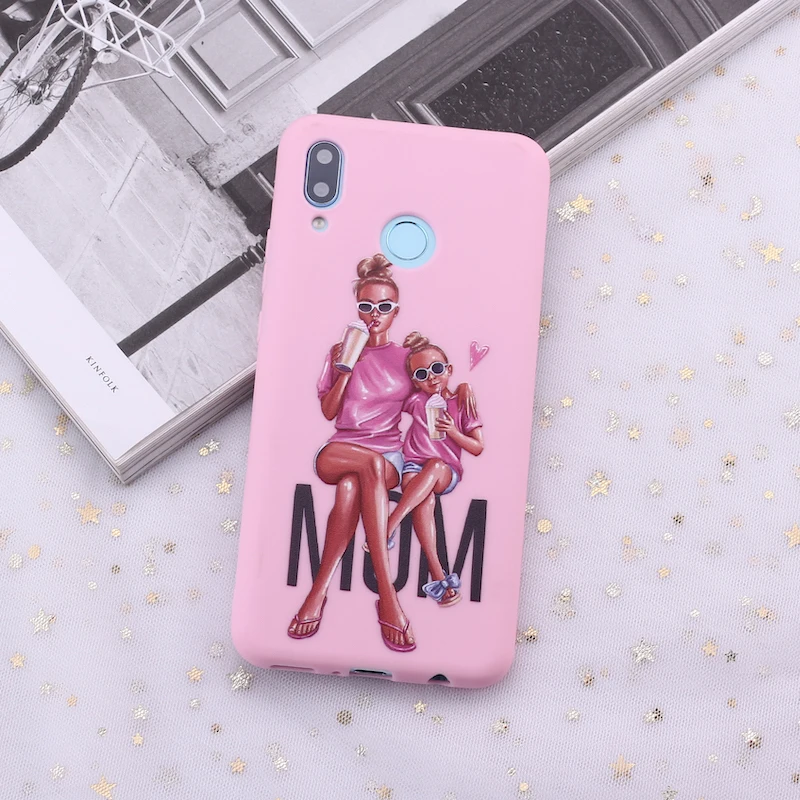 Для Xiaomi Mi Redmi Note 5 6 7 8 9 10 lite Pro Plus принцесса мама папа ребенок конфеты силиконовый