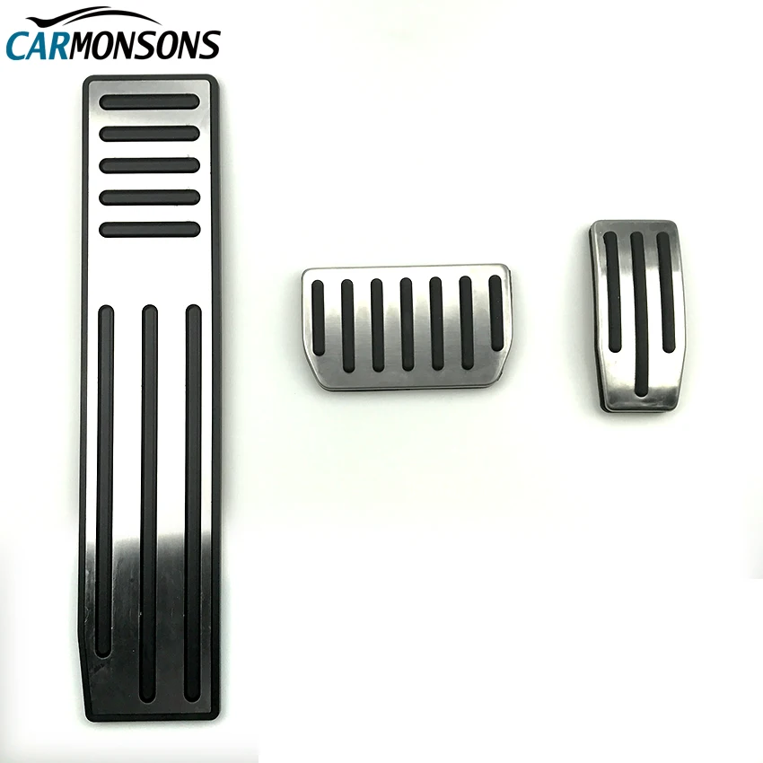 Carmonsons No Drilling for Tesla Model S Model X Gas Fuel Brake Foot Rest Pedal Pads Mats Cover Accessories Car Styling Carmonsons No Drilling for Tesla Model S Model X Gas Fuel Brake Foot Rest Pedal Pads Mats Cover Accessories Car Styling