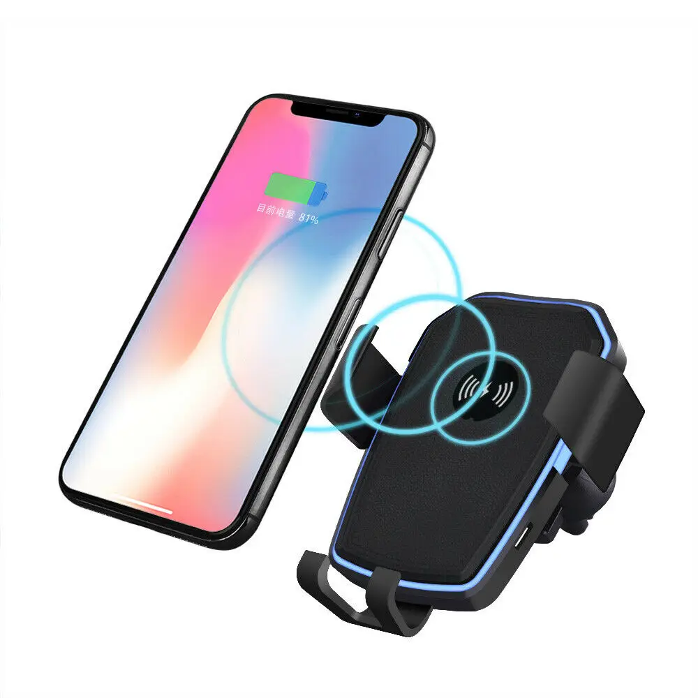 Wireless Charger Car Phone Mount Holder BracketCharger Air Vent Phone Holder For iPhone XR XS For Samsung S9+ Wireless Charger Car Phone Mount Holder BracketCharger Air Vent Phone Holder For iPhone XR XS For Samsung S9+