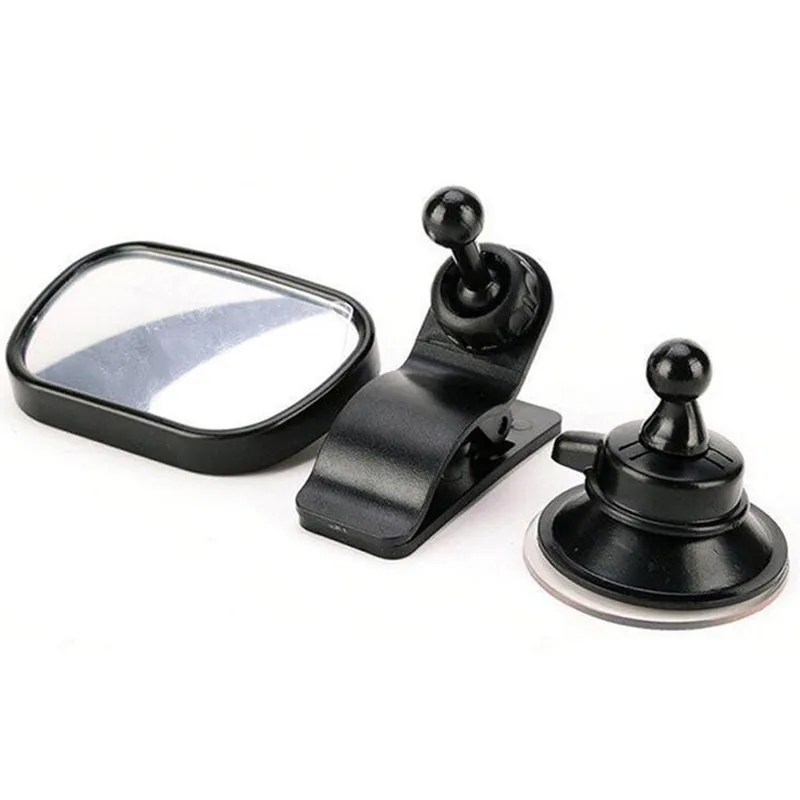 

Dropship Baby car mirror rear view mirror Car Rear Seat View Baby Child Safety Mirror Clip and Sucker Dual Mount large sun visor