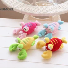 4 цвета, милые маленькие 14 см прибл. Океан Омар плюшевая игрушка кукла, брелок Подвеска плюшевые животные океан