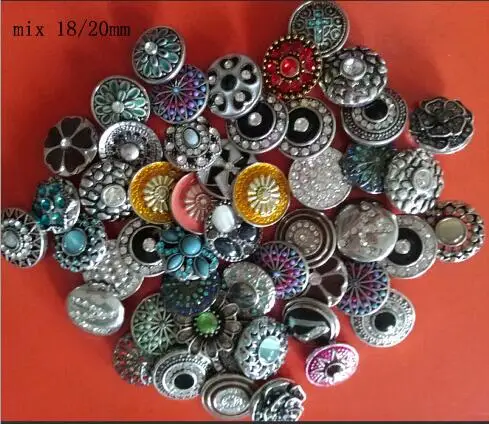 

JACK88 NEW 50pcs/lot Many Styles Rhinstone Snaps Button for 18mm Ginger Snap Button Fit Leather Charm Bracelet Jewelry N841