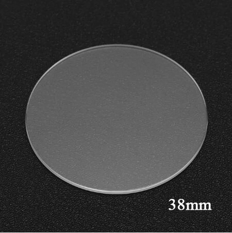 Anti scratch Smooth Flat Sapphire Watch Glass 1.2mm Thick Round Transparent Crystal Watch Repair Sapphire Glass 25-38mm