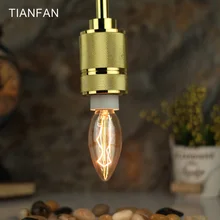 C35 Винтаж Эдисон лампы E14 220 В 40 Вт Круглые ретро старинная лампочка Винтаж лампа нить накала для рождества для кухни