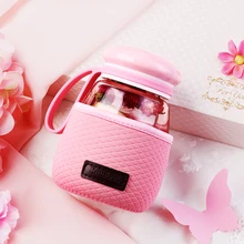 Милые безопасно творческий Прозрачный Прочный Двойной Слои Стекло чашка питьевой Стекло es чашки Vidrio Стекло посуды бутылка Стекло Product50M1061