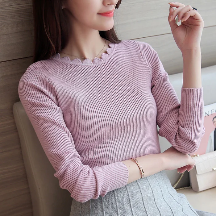 Тонкий Пуловер Женский Купить