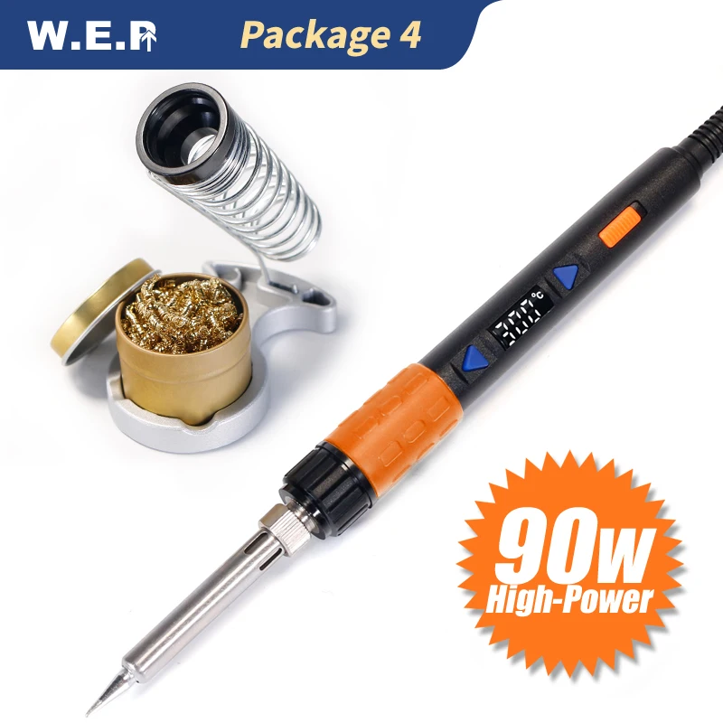 WEP 928D 110W LED Digital Adjustable Temperature Control Electric Soldering Iron Min Welding Handle Tool E110W E90W E65W WEP 928D 110W LED Digital Adjustable Temperature Control Electric Soldering Iron Min Welding Handle Tool E110W E90W E65W