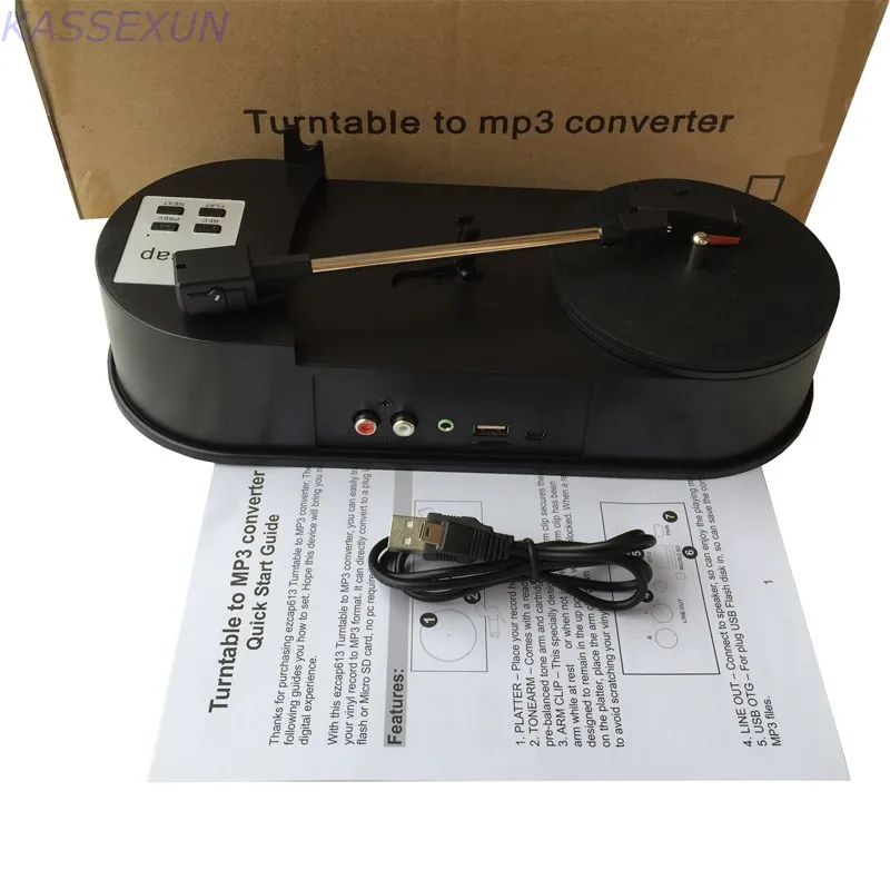 

Turntable vinyl to mp3 converter capture ,convert turntable to USB Flash Disk/SD Card in MP3 format directly, 33 Free shipping