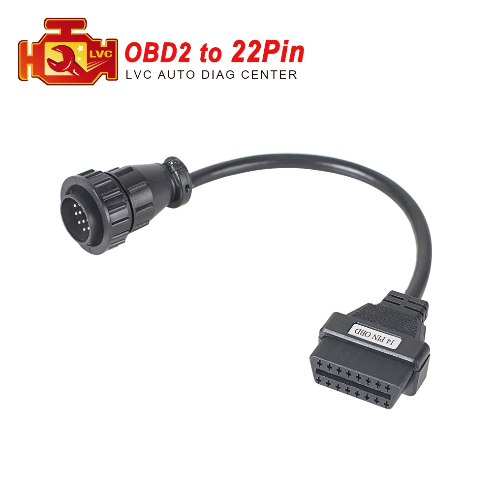 

For MB Sprinter 14 Pin to 16 Pin With screws OBD2 OBD Diagnostic Scanner Connector Cable Sprinter 14pin OBDII Converter