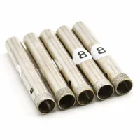 Lot de 10 forets diamantés super fins de 3-10 mm avec bord de 0,5 mm, outils de lapidaire pour pierre, jaspe, pierres précieuses, verre et carrelage 5