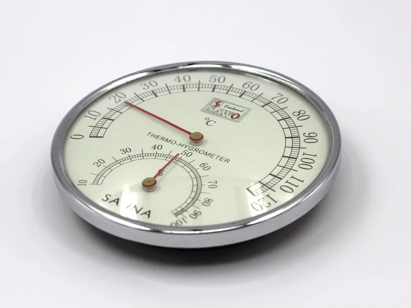 Sauna accessories stainless steel and plastic Temperature and humidity thermometer 001