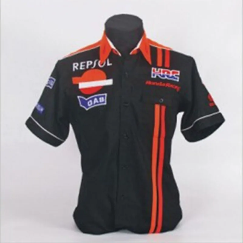

HRC shirt F1 moto gp motorcycle shirt car 4S shop worker shirt