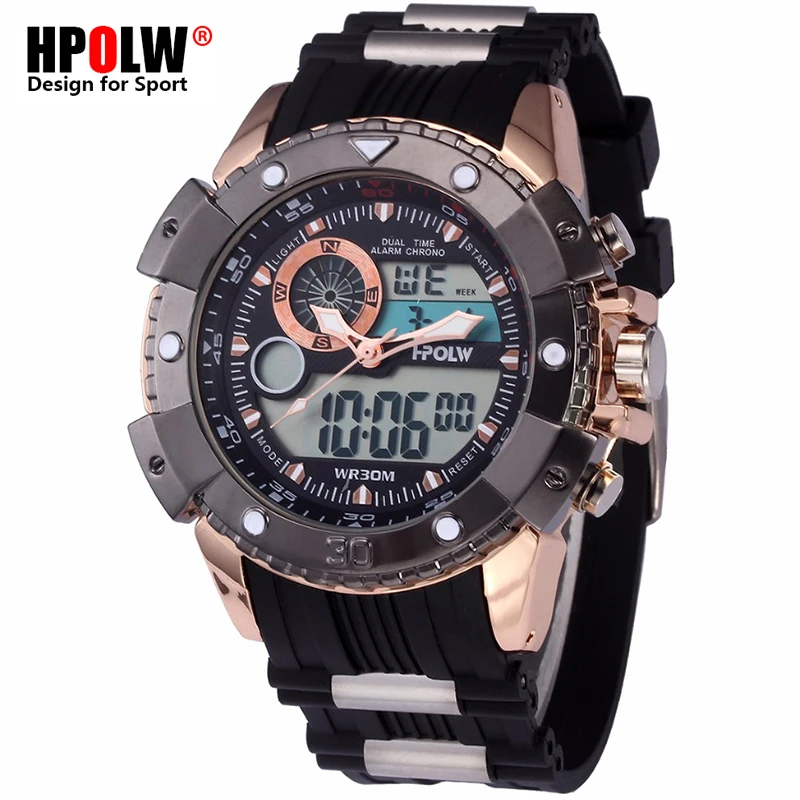 

HPOLW Men Military Sports Watches Digital LED G Style Electronic Wrist Watches Waterproof Male Shock Clock Man Relogio Masculino