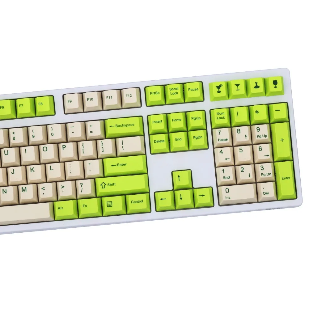 Шампанское keycap 108/137 клавиши PBT Вишневый профиль краситель сублимированный MX