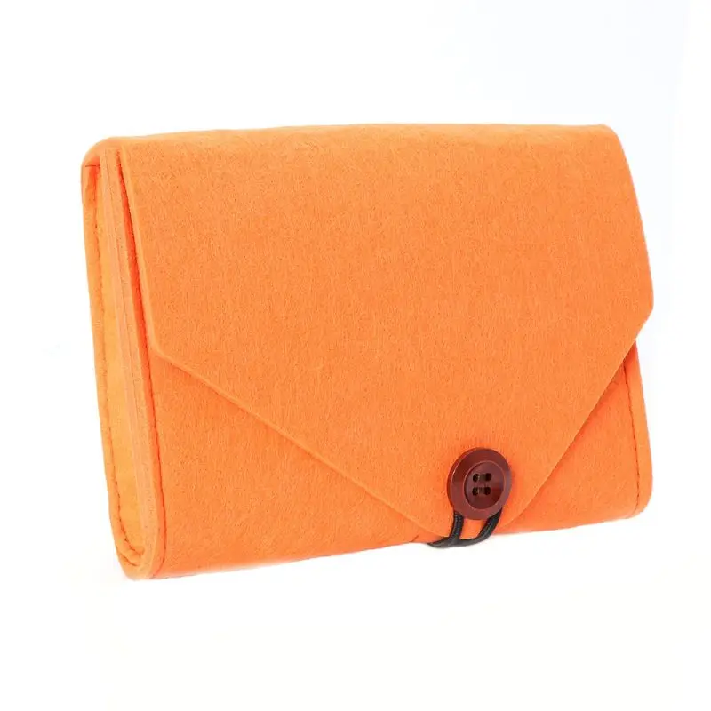 

Home Storage Bag Key Coin Case Mini Felt Pouch Earphone SD Card Power Bank Data Cable Travel Organizer