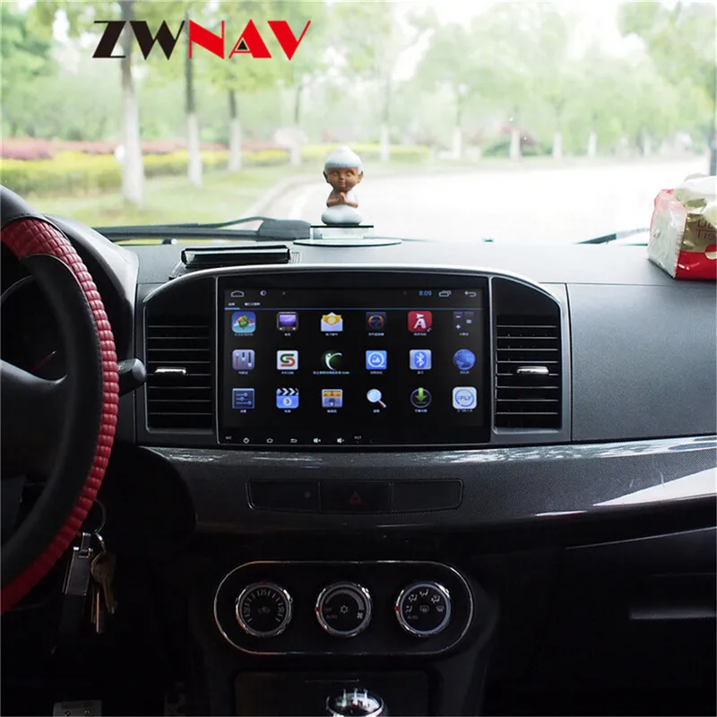 Sale Android 9.0 Car Multimedia Player GPS Navigation Head Unit For Mitsubishi Lancer Lancer X Galant Fortis 2007-2017 EVO 10 IPS 1