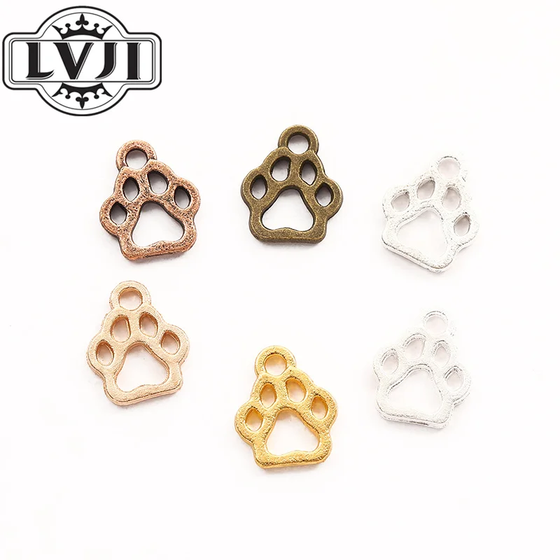 

34pcs zinc alloy Animal Bear paw Charms for Jewelry Making 5941