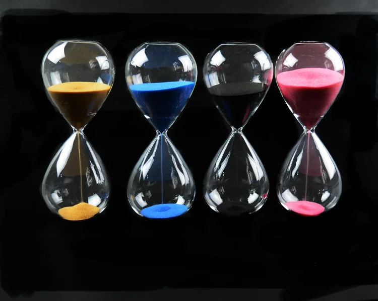 Tanie 1PC 60 minut klepsydra ręcznie dmuchane timer zegar magnetyczne szkło klepsydra ampulheta rzemiosło klepsydra zegar z klepsydrą JY 1189 7