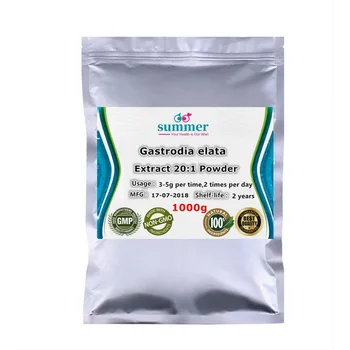 

1000g Natural Gastrodia elata extract 20:1 powder,Tian ma,Rhizoma Gastrodiae extract for Anticonvulsant,lowering blood pressure