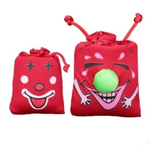 8 10CM New Kids Children s Gags Happy Toys Music Funny Laugh Bag Pinch Laughter Bags