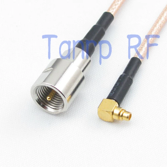 

50CM Pigtail coaxial jumper cable RG316 extension cord 20in MMCX male right angle to FME male plug RF adapter connector