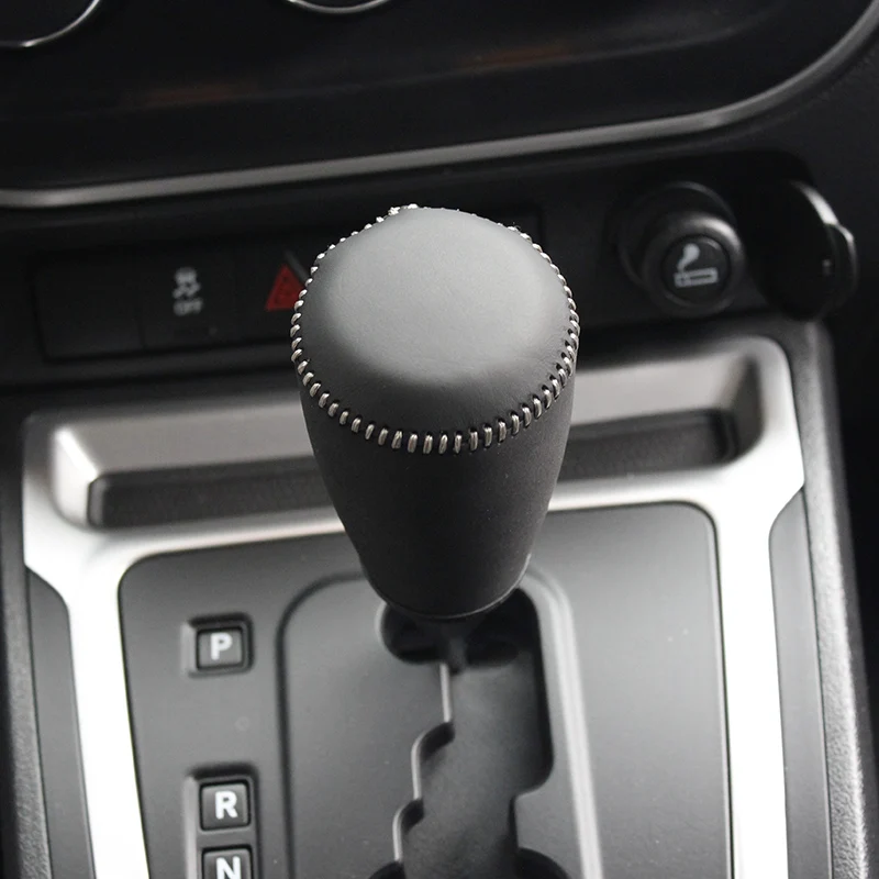 Наппа кожаный рычаг переключения для Jeep Compass автомобильный чехол на ручку переключения передач copri pomello cambio крышка ручки коробки передач