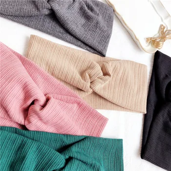 

Solid color Elastic Headbands for Women Girls Makeup Face Washing Headband Hairdo Facial Mask Headwrap Hairband Hair Accessories
