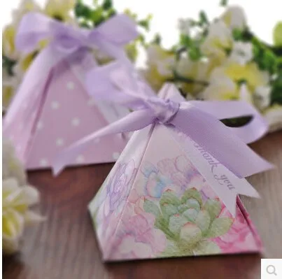 PASAYIONE Purple Double-side Usable Candy Boxes For Romantic Wedding Decoration Small Size Gift Favors Box Party Supplies | Дом и сад