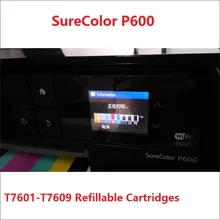 Ximo замена для Epson суреколор P600, T7601-T7609 сколы пустые заправляемые чернильные картриджи