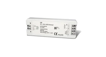 

LV 0/1-10V Constant Voltage LED Dimmer 1 channel 0/1-10V input, 1 channel PWM constant voltage, 8A output.