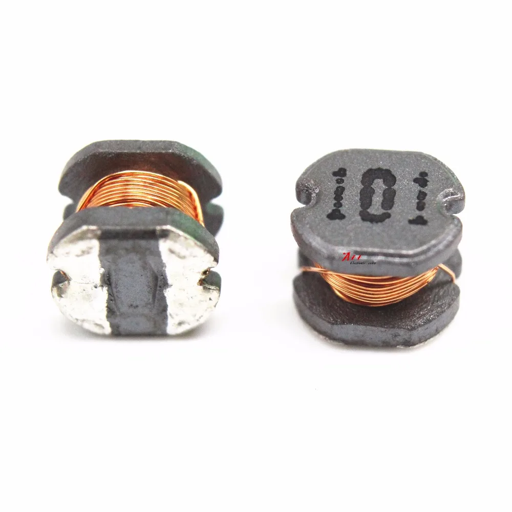 20 шт. CD54 SMD индуктивность обмотки чип Тип питания индуктора 5.8*5*4.5 мм 100UH 101|inductor