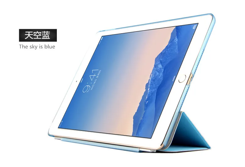 Для ipad Air 2 Чехол Ультра тонкий легкий смарт-чехол Подставка для Apple ipad 6 9,7 дюймов планшет с функцией автоматического сна/пробуждения