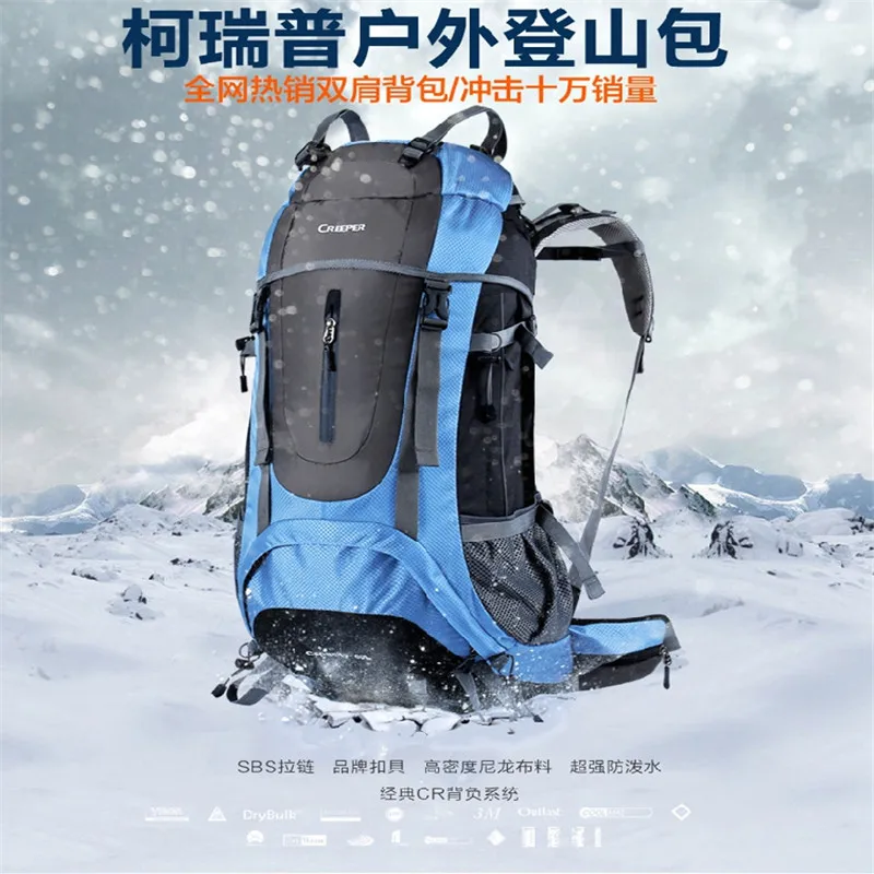 

Best Deal Waterproof 45l Travel Bags Outdoor Backpacking Mountaineering Hiking Travel Backpack For Men And Women 45L Outdoor Bag