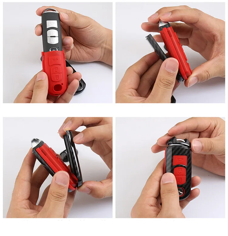 Carbon-Fiber-Shell-Car-Remote-Key-Case-Cover-For-Mazda-2-3-6-Axela-Atenza-CX (3)