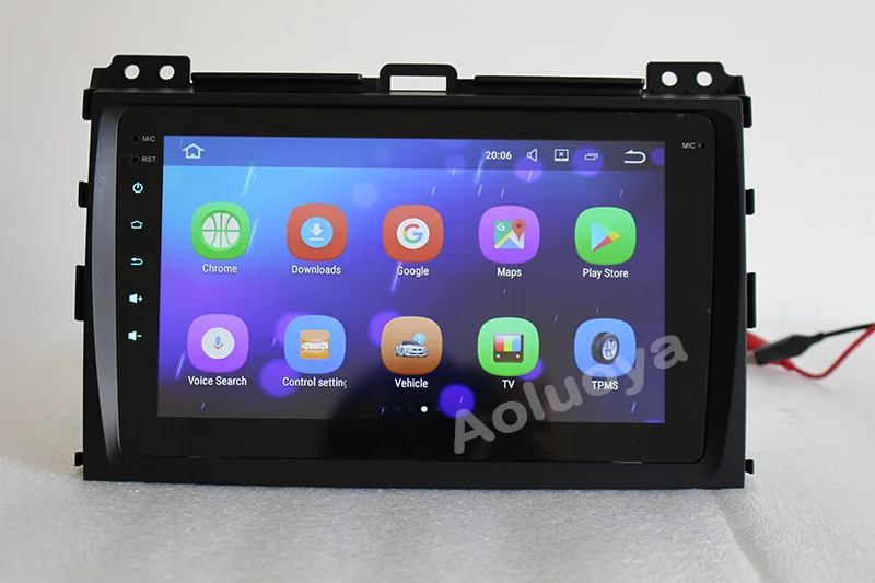 Cheap Aoluoya IPS 2GB RAM Quad Core Android 7.1 CAR DVD Player Radio GPS Navigation For Toyota Prado 120 Land Cruiser 120 2002-2010 BT 0