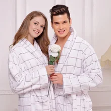 Хлопковый Халат для мужчин и женщин, ночная рубашка, одежда для сна, одеяло для девочек детское полотенце утолщение любителей длинные мягкие на осень-зиму