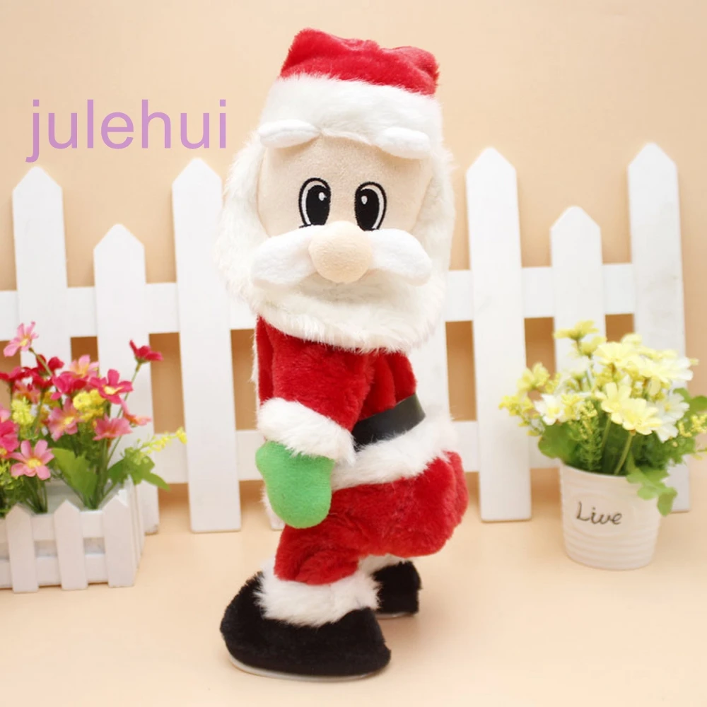 Рождественский Санта Клаус танцевальная кукла со звуком игрушки забавные рождественские украшения лучшие подарки подарок на день рождения