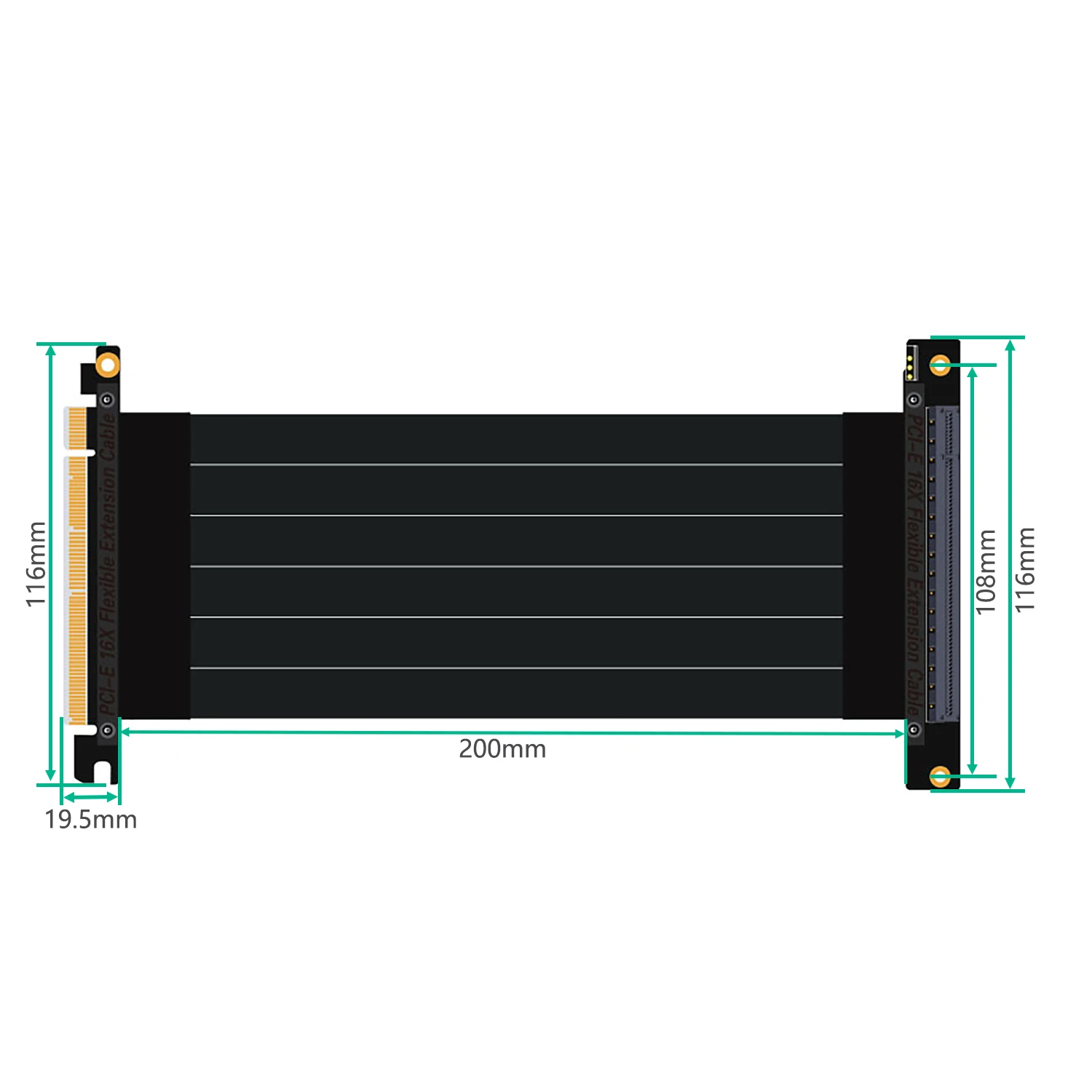 Кронштейн для видеокарты RGB LED Light с PCI E 3 0 16X подъемный кабель внешняя Встроенная
