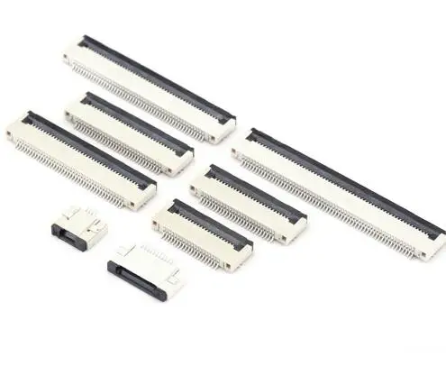 

FPC 0.5mm Flip Connector SMT Type Ribbon Flat Bottom Contact 4/6/8/10/12/14/16/18/20/22/24/26/28/30/32/36/40/50/54/60P Resistor