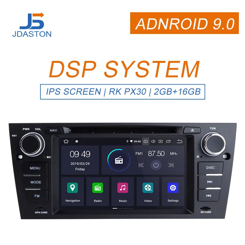 

JDASTON Android 9.0 Car DVD Player For BMW 320/328/3 Series E90/E91/E92/E93 GPS Navigation Multimedia Stereo 1 Din Car Radio IPS