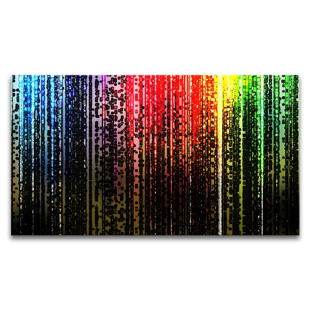 

Colorful Matrix Image Canvas Wall Art One Piece Modern Living Room Home Decoration Unframed(60cmx90cmx1pcs)